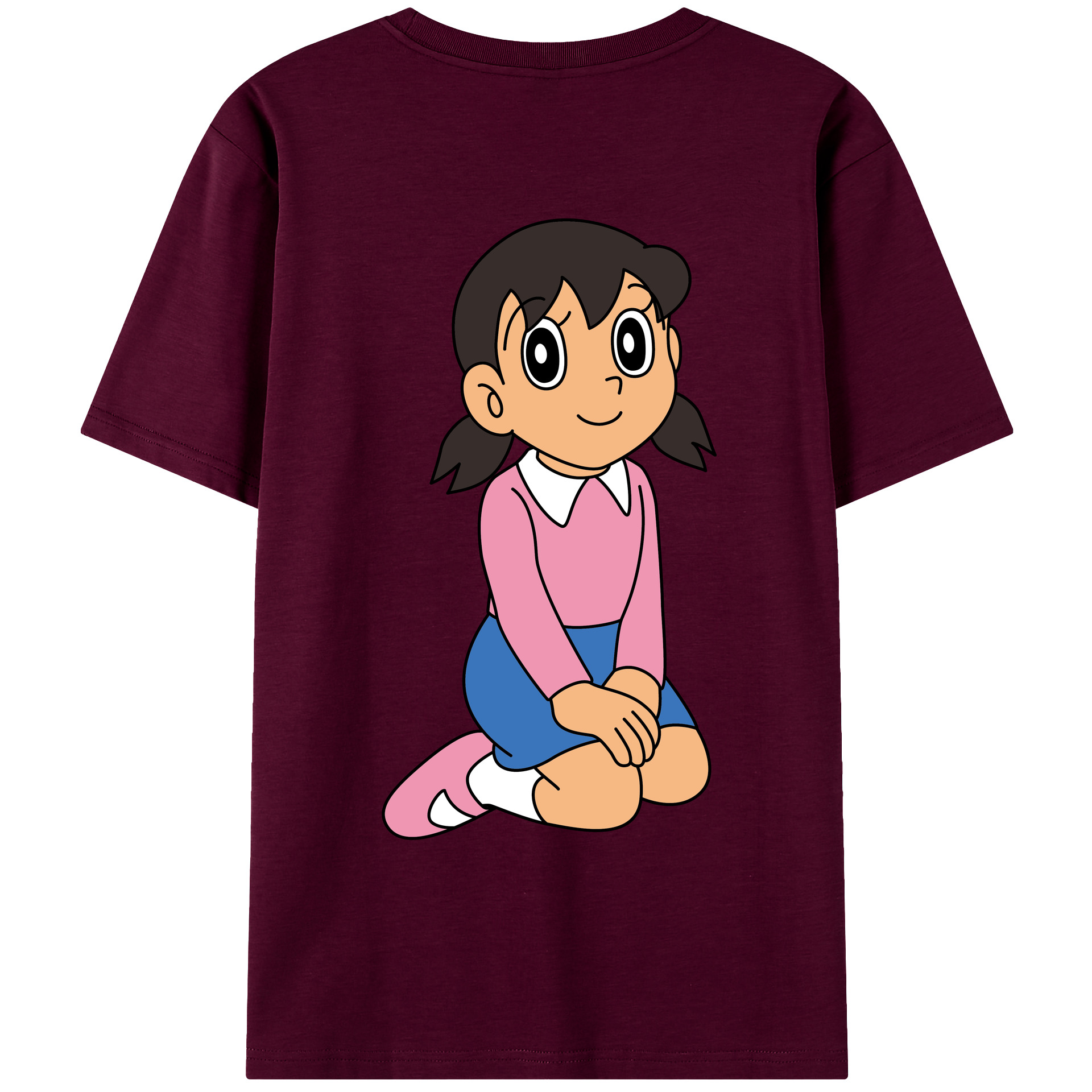 （画像用） ドラえもん みなもと しずか Doraemon Shizuka Minamoto レディース半袖Tシャツ(バックプリント)